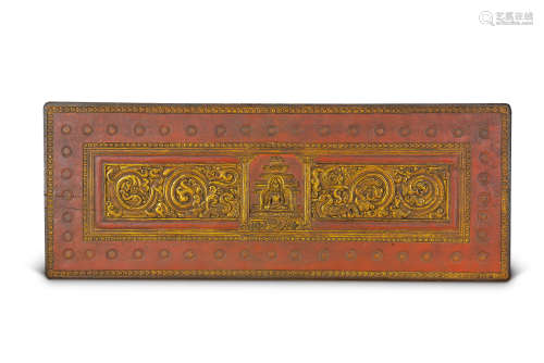 17世纪 官造紫檀经书板