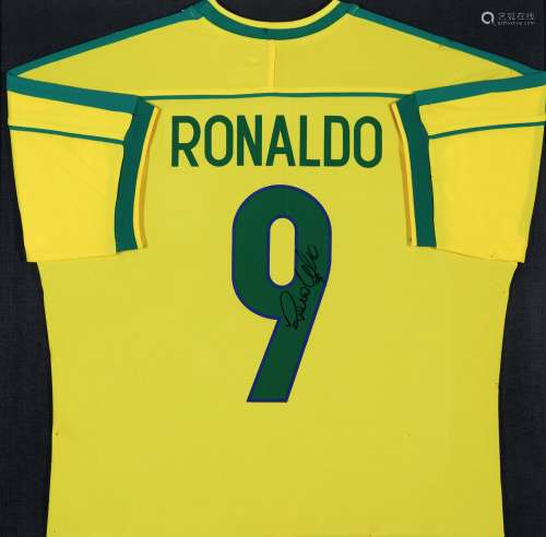 当代 大罗巴西队世界杯球衣（附国际证书）