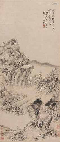 王撰（1623～1709）  山水 立轴 水墨纸本