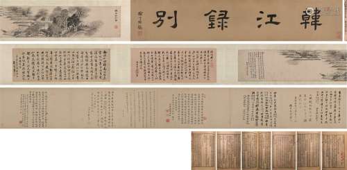 朱方蔼（1721～1786）  韩江录别图卷 手卷 水墨纸本
