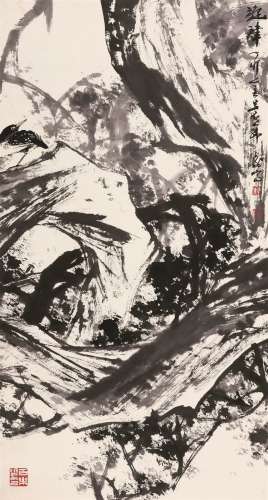 韩天衡（b.1940）  旋律  立轴 水墨纸本