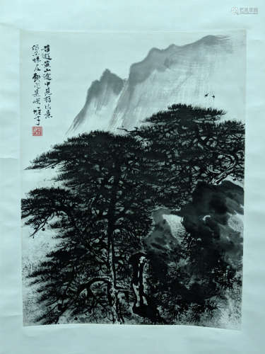 黎雄才 山水 紙本 立軸