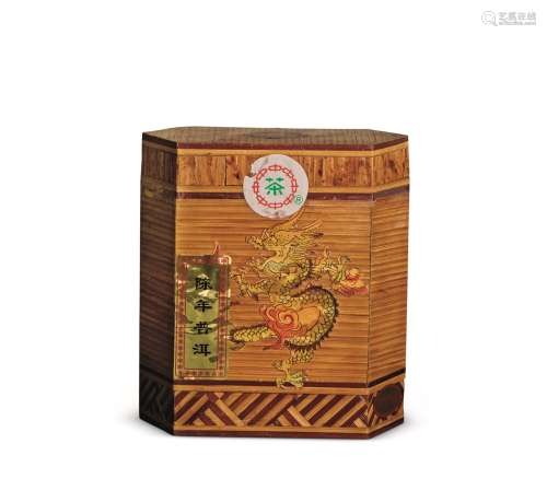 1982年 出口竹盒散熟茶