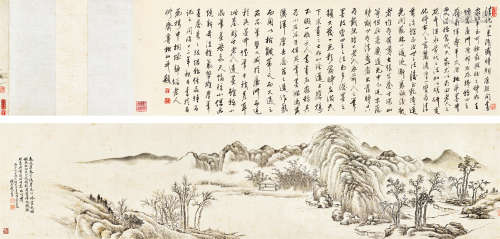 戴熙（1801～1860） 1856年作 春波适兴 手卷 水墨纸本