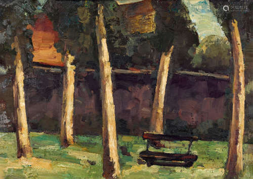 吴冠中（1919～2010） 法国风情 油画