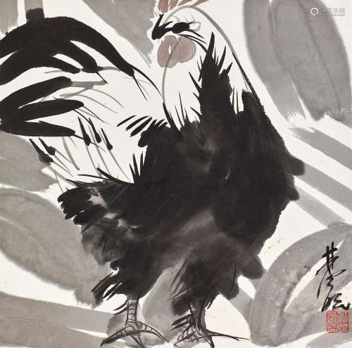 林风眠（1900～1991） 雄鸡 镜心 设色纸本