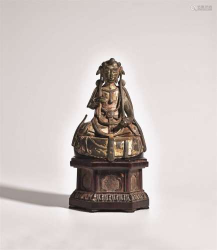 明 铜鎏金菩萨像