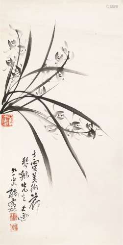 梅乔林（1872～1970） 兰花图 镜心 设水墨纸本