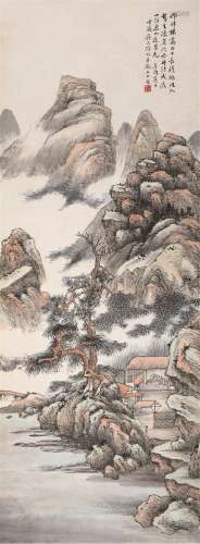 苏人权（1871～1932） 东山月光 镜心 设色纸本