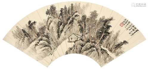 吴湖帆（1894～1968） 1925年作 苍山草阁 镜心 设色纸本