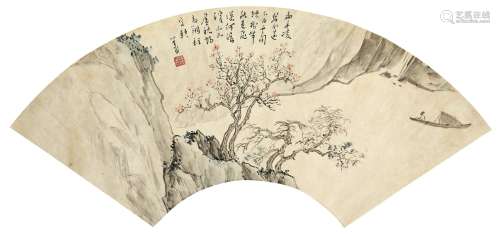 溥儒（1896～1963） 客游图 镜心 设色纸本