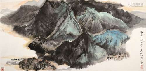 何海霞（1908～1998） 长城颂 镜心 设色纸本