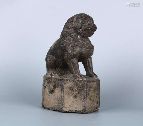 A CHINESE STONE LION, SONG DYNASTY