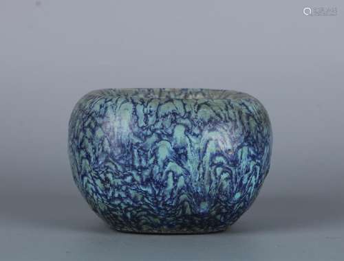 A RARE CHINESE ROBINâ€™S EGG-GLAZED YIXING WATER POT,