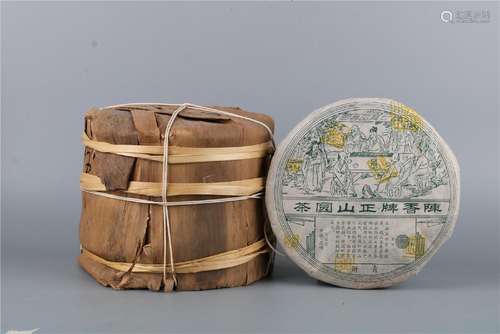 A CHINESE RARE VINTAGE PU ER TEA, 2005 YEAR PACKAGED