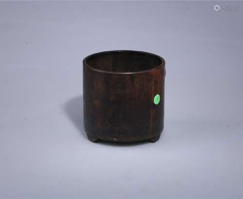 A CHINESE CENSER WITH SEAL MARK, QING DYNASTY