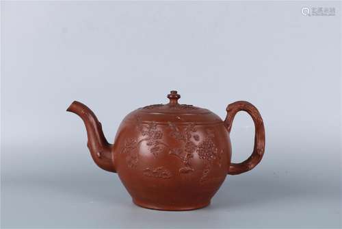 A CHINESE YIXING CLAY TEA-POT, QIAN LONG PERIOD,QING