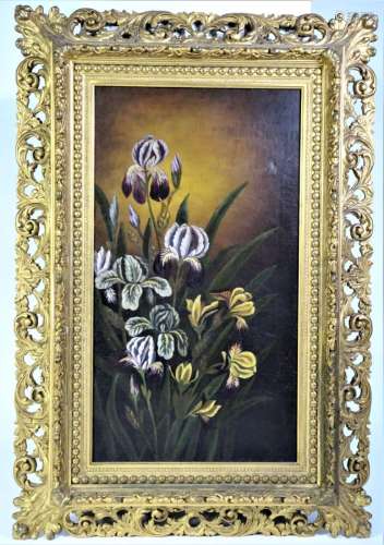 Framed Oil on Canvas, Still Life of Flowers