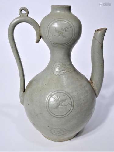 Korean Celadon Ewer, Joseon Period (1392-1897)