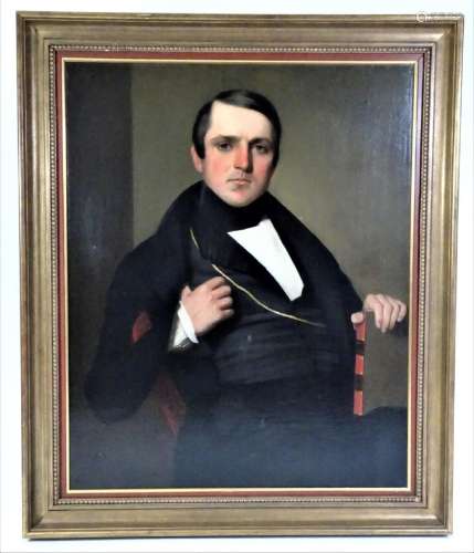 William Scarborough (1812-1871) American, Oil/C