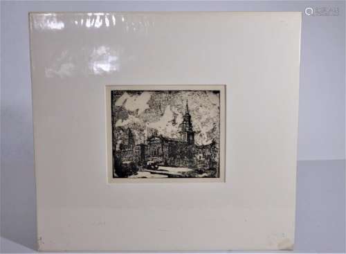 Christian Lawton Dull  (1902 - 1982)  Etching