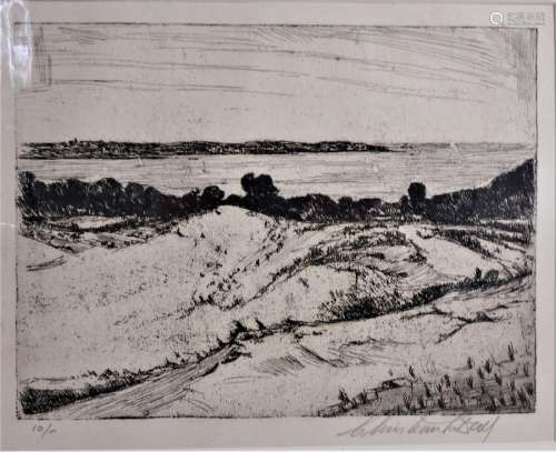 Christian Lawton Dull (1902-1982) Etching