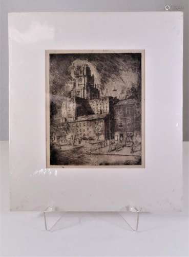 Christian Lawton Dull  (1902 - 1982) Etching