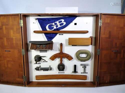 Display case of Grand Banks Yacht Furnishings