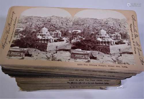 73 Stereoview Cards from India early 1900s