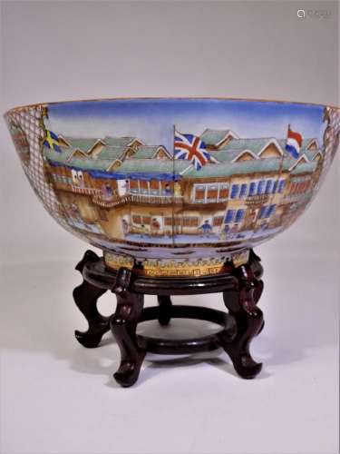Finely Enameled Chinese Porcelain Bowl