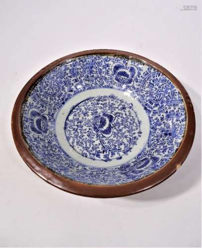 19th C Chinese Blue and White Bowl