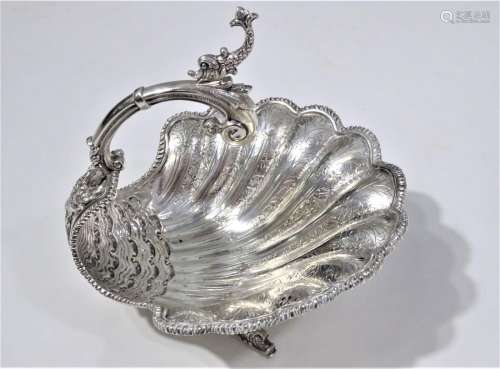 Ornate Portuguese Sterling Peacock Dish