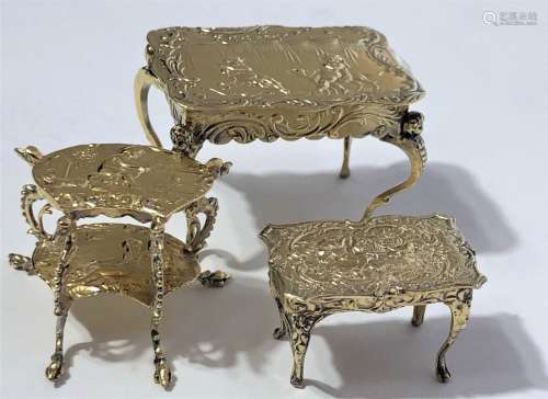 Antique Diminutive Silver Furniture