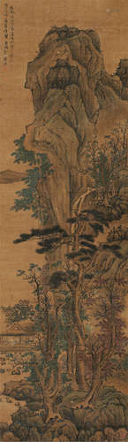 蓝瑛（1585～1664） 1658年作 山水 轴 设色绢本