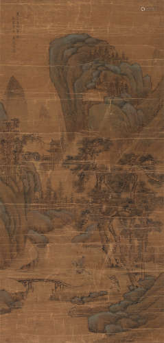 文嘉（1501～1583） 山水 镜心 设色绢本