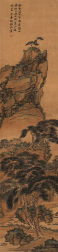 胡铁梅（1848～1899） 山水 轴 设色绢本