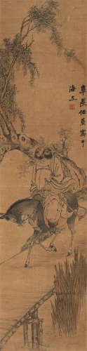 任熏（1835～1893） 人物 镜心 设色纸本