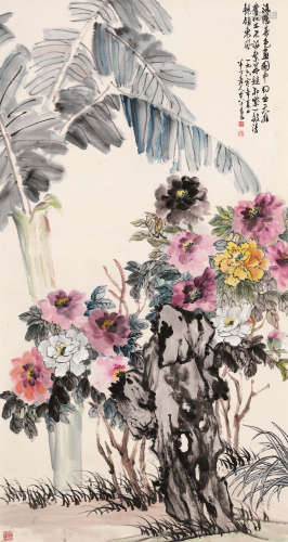 陈半丁（1876～1970） 洛阳春色 立轴 设色纸本