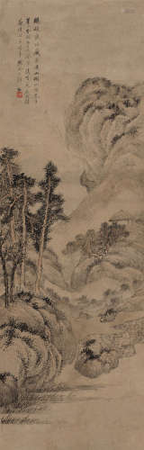 戴熙（1801～1860） 云岚烟翠 立轴 水墨纸本
