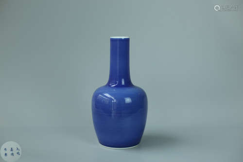 A BLUE-GLAZED YAO VASE