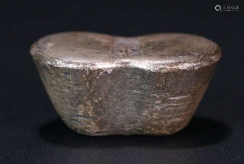 A SILVER CASTED INGOT