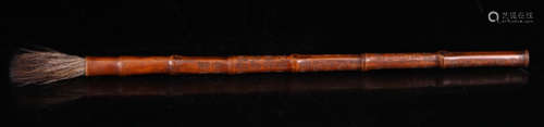 A BAMBOO CARVED PEN BRUSH