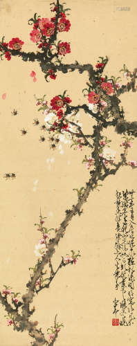 赵少昂（1905～1998） 1944年作 春光旖旎 镜片 设色纸本