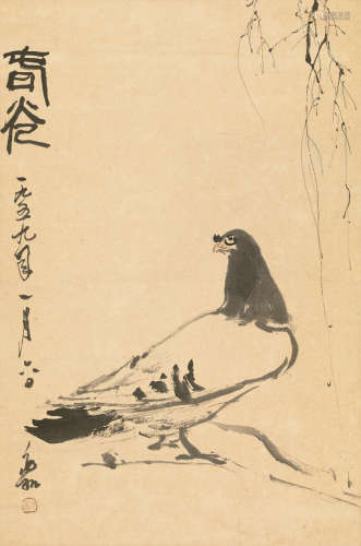 蒋兆和（1904～1986） 1959年作 春光 立轴 水墨纸本