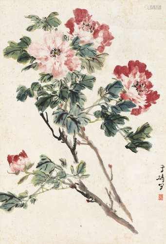 王雪涛（1903～1982） 大富贵 镜片 设色纸本