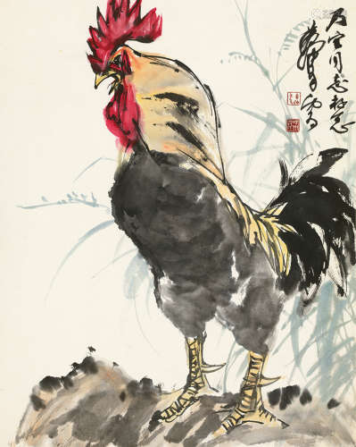 黄胄（1925～1997） 大吉图 立轴 设色纸本