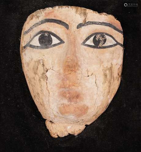 Masque funéraire de momie \nEGYPTE, époque Ptolémaï…
