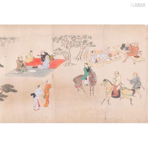 JAPON Epoque EDO (1603 1868), Attribué à Hanabusa …
