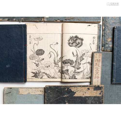 JAPON Milieu Epoque EDO (1603 1868), Neuf volumes …