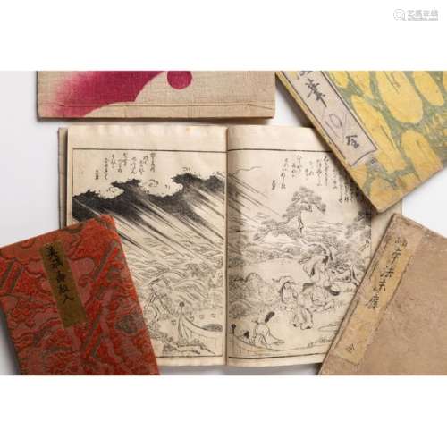 JAPON XIXe siècle, Six volumes de différents artis…